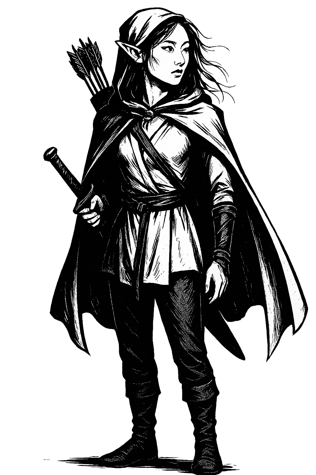 Dark Past Character from the species Wood Elves